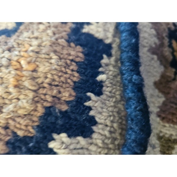 Vintage Aztec print Bolivia hand knitted planet Earth imports wool sweater brown - Picture 8 of 10